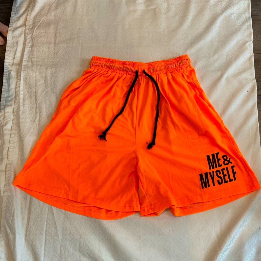Bright Orange Waist band Shorts